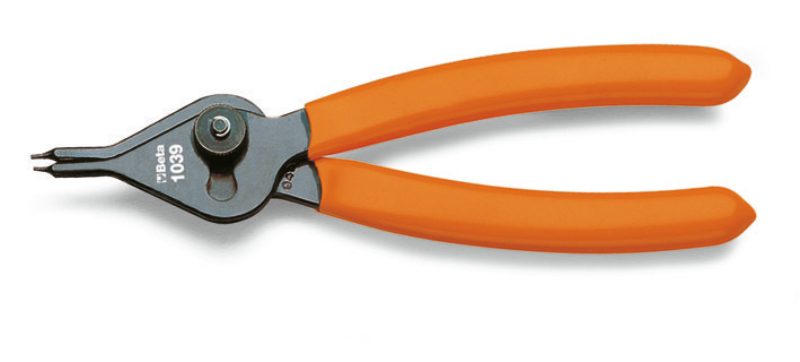 Straight point pliers for internal and external circlips PVC-coated handles, Beta Tools by Unipac