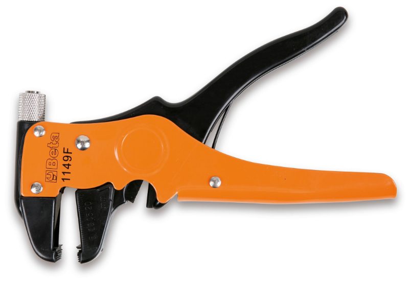 Front wire stripping pliers with cutting blade, self-adjusting, Beta Tools by Unipac